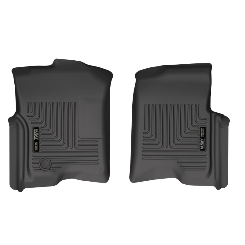 Ford F-150 Floor Mats - Front - Husky Liners - WeatherBeater - Black - `04-`08